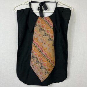 Collared Dickey With Necktie Unisex One Size Festival Indie Punk‎ Gypsy Bohemian